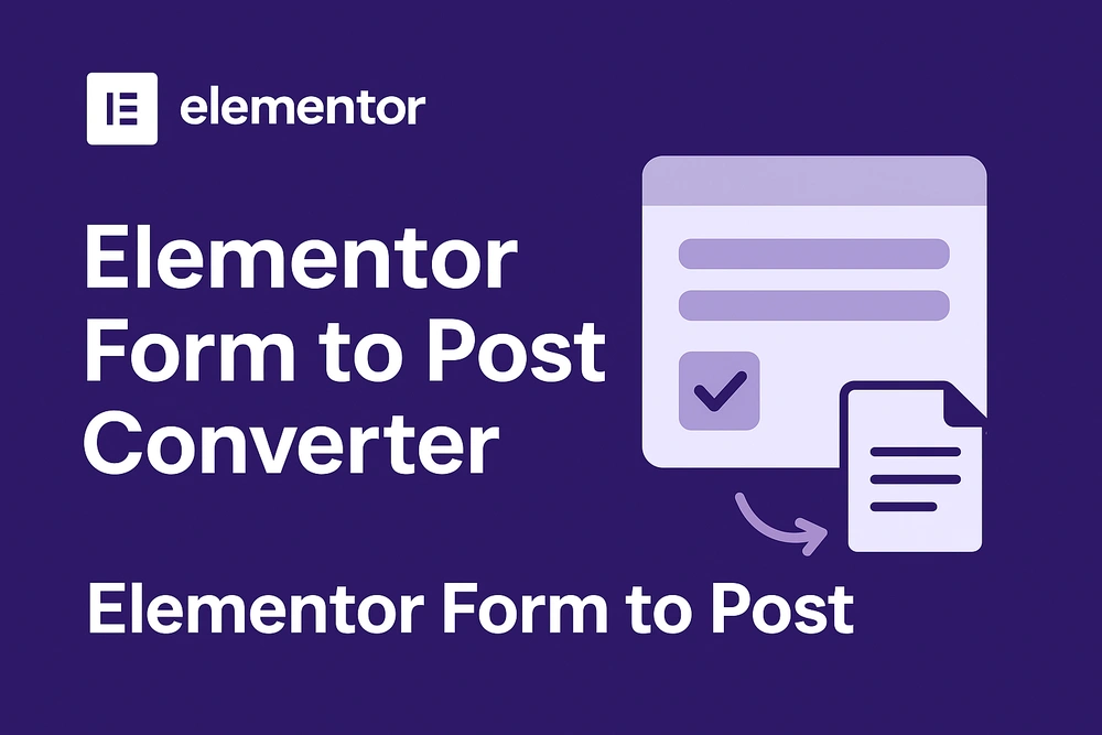 elementor form to posts converter plugin